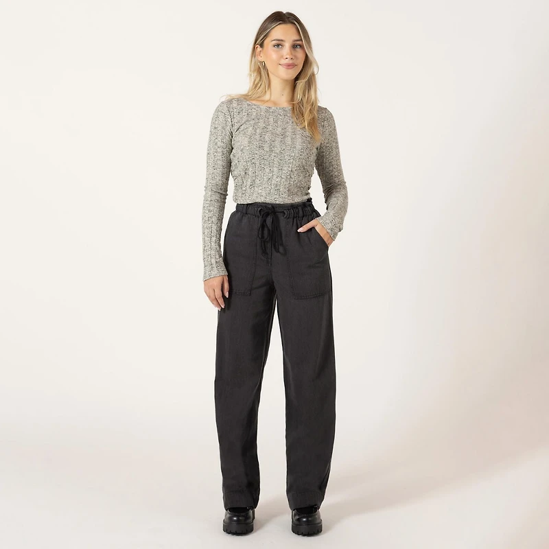 Bloom Girl denim drawing joggers with large front pockets