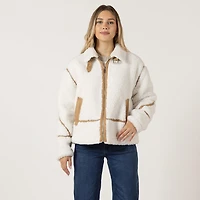 Bloom Girl Fleecy zip up jacket