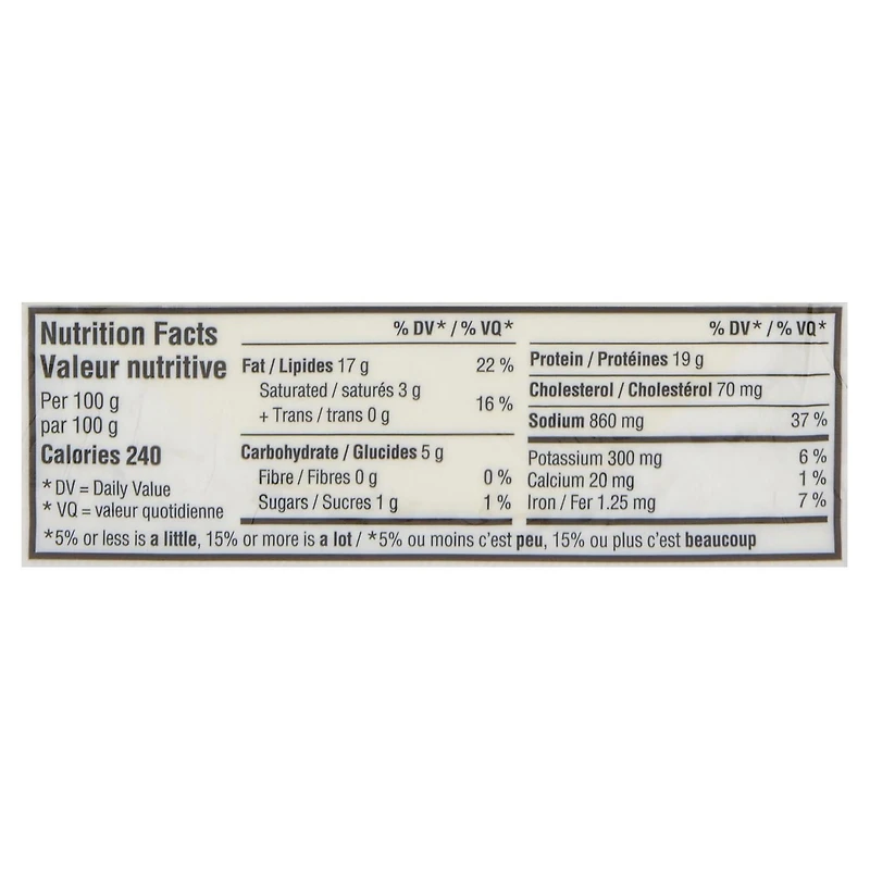 Schneiders Naturally Smoked Ukrainian Garlic Sausage Ring, 300 g