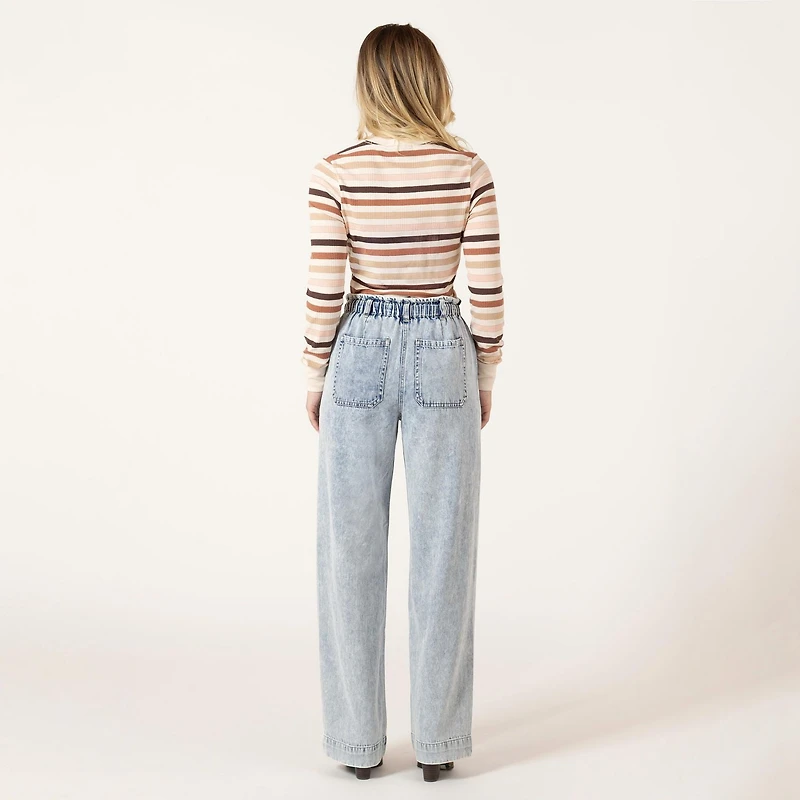 Bloom Girl denim drawing joggers with large front pockets