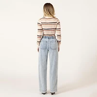 Bloom Girl denim drawing joggers with large front pockets