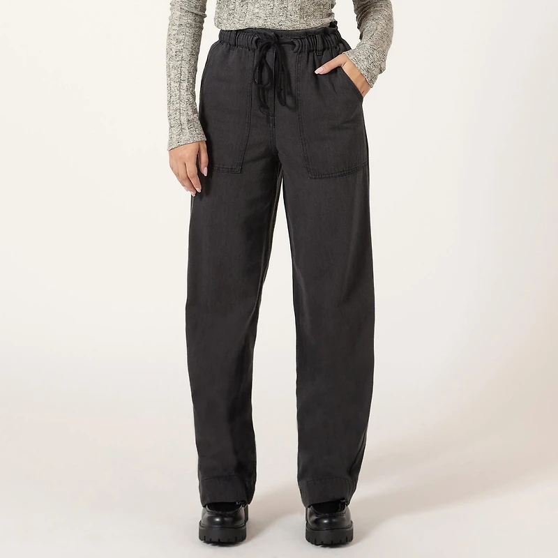 Bloom Girl Pantalon de jogging en denim avec grandes poches à l'avant