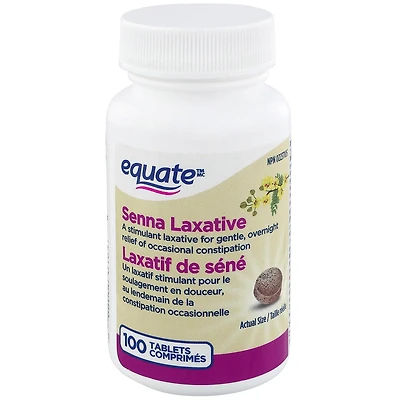 Equate Senna Laxative, 100 Tablets