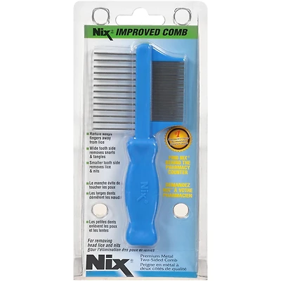 Nix® Peigne En Metal A Deux Cotes De Qualite, 1 pièce 1 Peigne Métallique Double Face