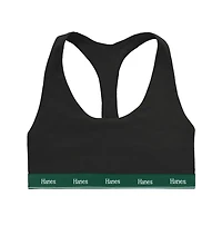 Hanes Holiday Racerback Bralette, Breathable Stretch Cotton