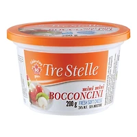 Fromage frais à pâte molle Bocconcini Mini Mini Tre Stelle 200 g