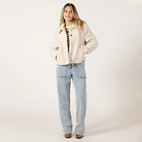 Bloom Girl Veste polaire Sherpa boutonnée
