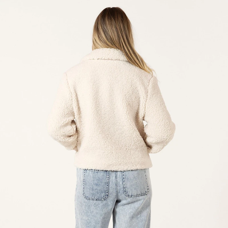 Bloom Girl Button up Fleece Sherpa jacket