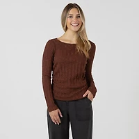Bloom Girl Ribbed long sleeve shirt