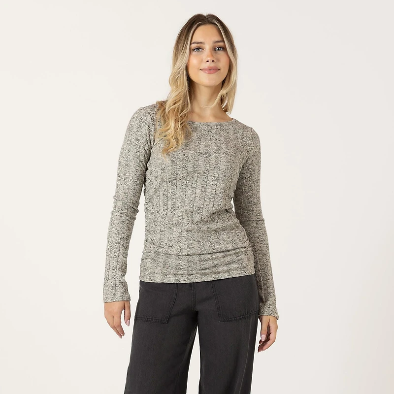 Bloom Girl Chemise à manches longues côtelées