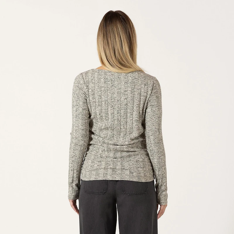 Bloom Girl Chemise à manches longues côtelées