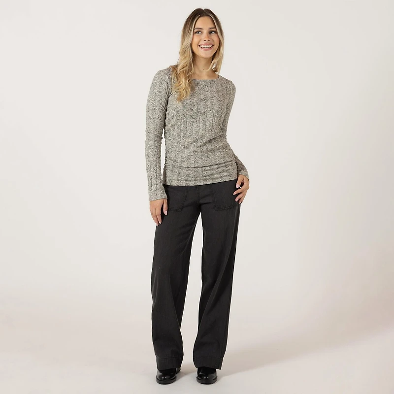 Bloom Girl Chemise à manches longues côtelées