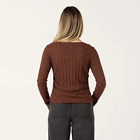 Bloom Girl Ribbed long sleeve shirt