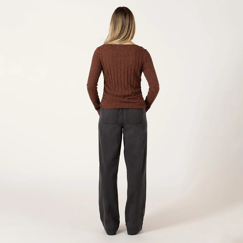 Bloom Girl Ribbed long sleeve shirt