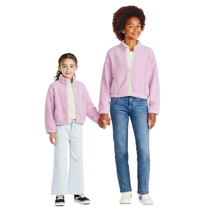 Veste zippée en bouclé George pour filles