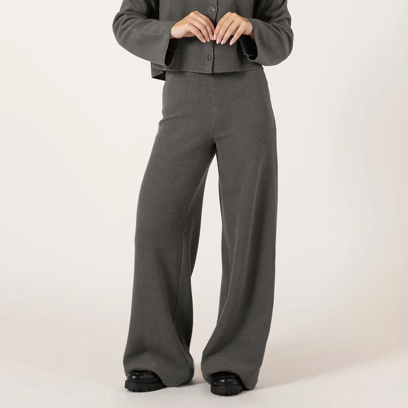 Bloom Girl Pantalon de jogging large à côtes