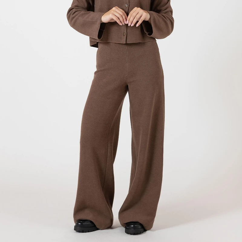 Bloom Girl Ribbed wide leg joggers