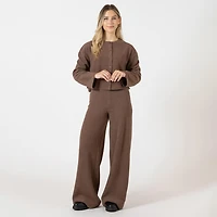 Bloom Girl Ribbed wide leg joggers