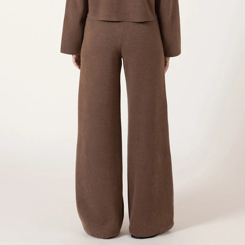 Bloom Girl Ribbed wide leg joggers