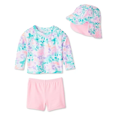 George Baby Girls' Rashguard 3-Piece Set