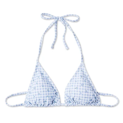 No Boundaries Women's String Bikini Top