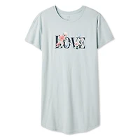 Chemise de nuit à encolure ras du cou George pour femmes