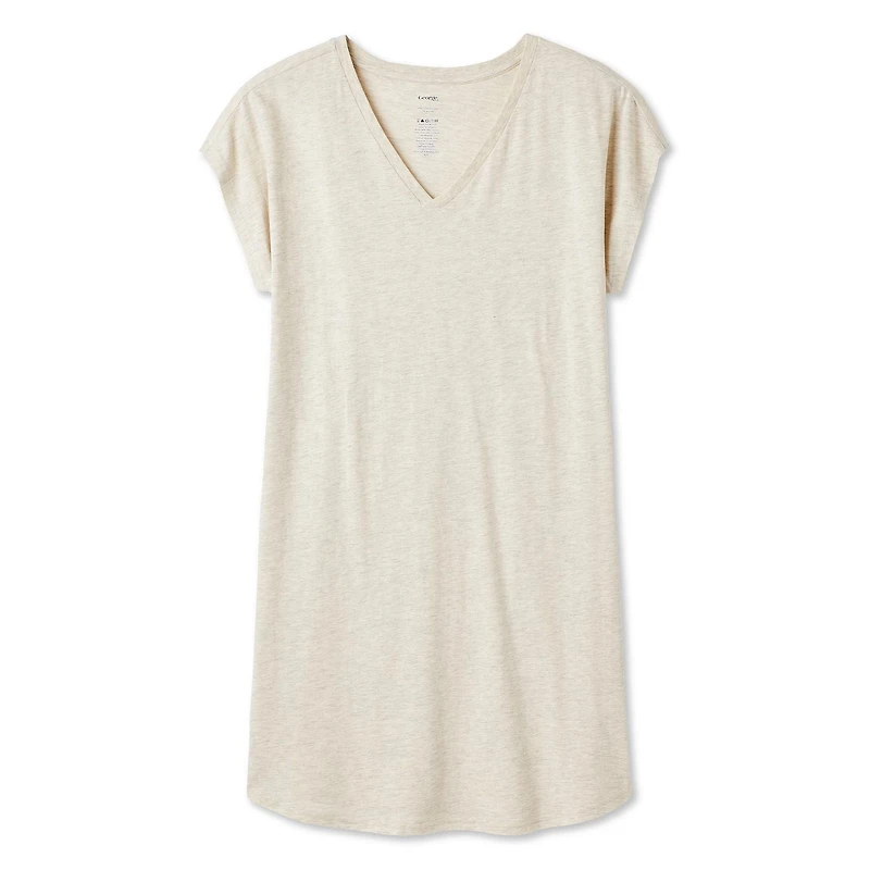 Chemise de nuit à encolure en V George pour femmes