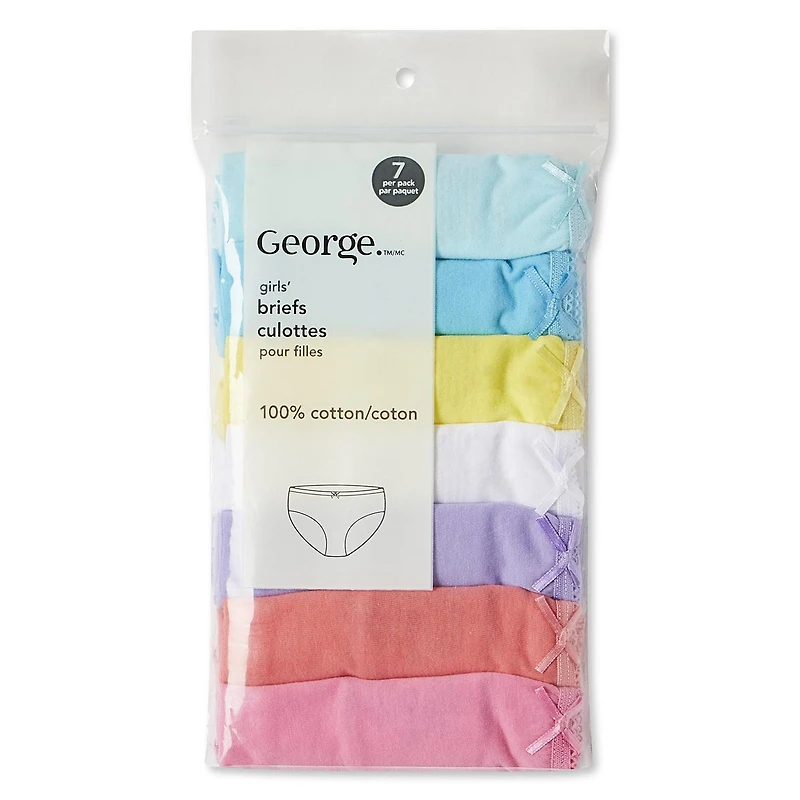 Lot de 7 caleçons en coton George pour filles