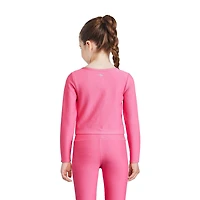 Haut à manches longues en tricot côtelé Athletic Works pour filles Tailles TP–TG