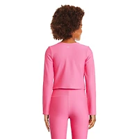 Haut à manches longues en tricot côtelé Athletic Works pour filles Tailles TP–TG