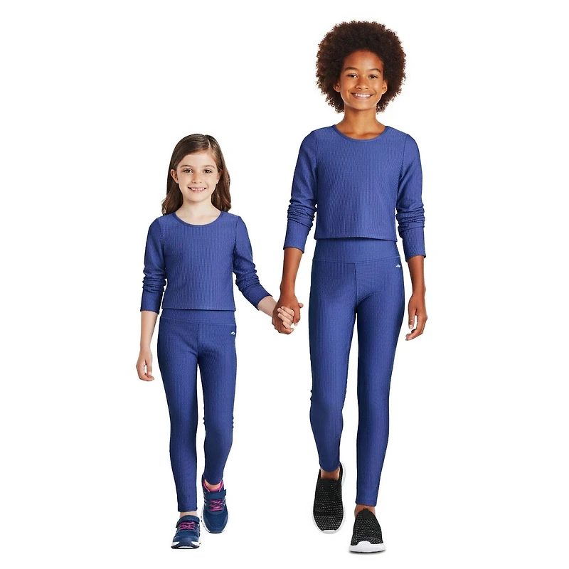 Athletic Works Girls' Long Sleeve Rib Top