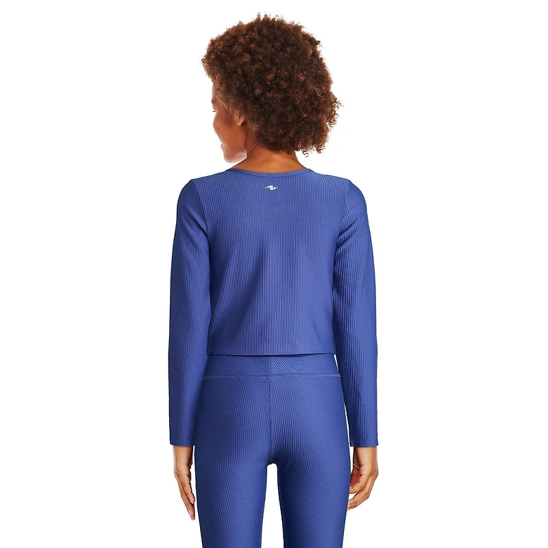 Athletic Works Girls' Long Sleeve Rib Top