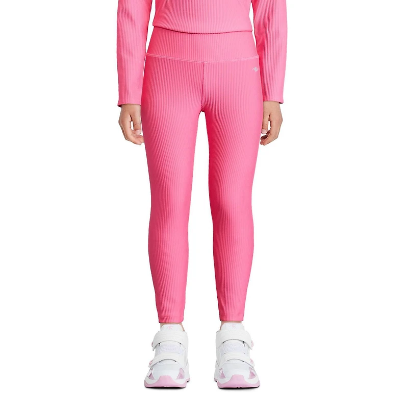 Athletic Works Girls' Rib Active Legging, Sizes XS-XL