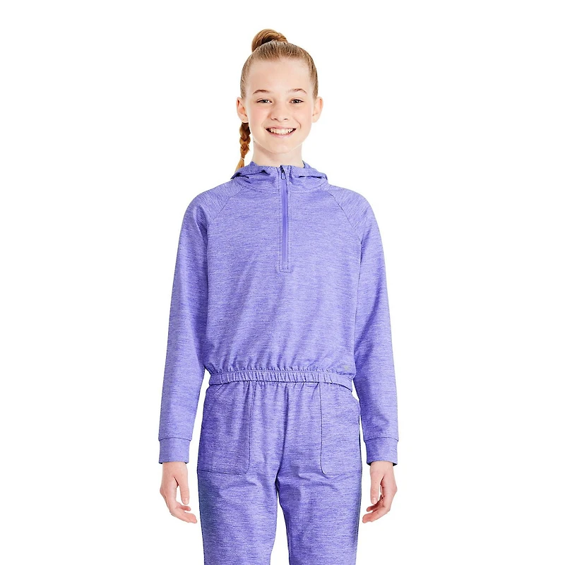 Athletic Works Girls' Bubble Hoodie, Sizes XS-XL
