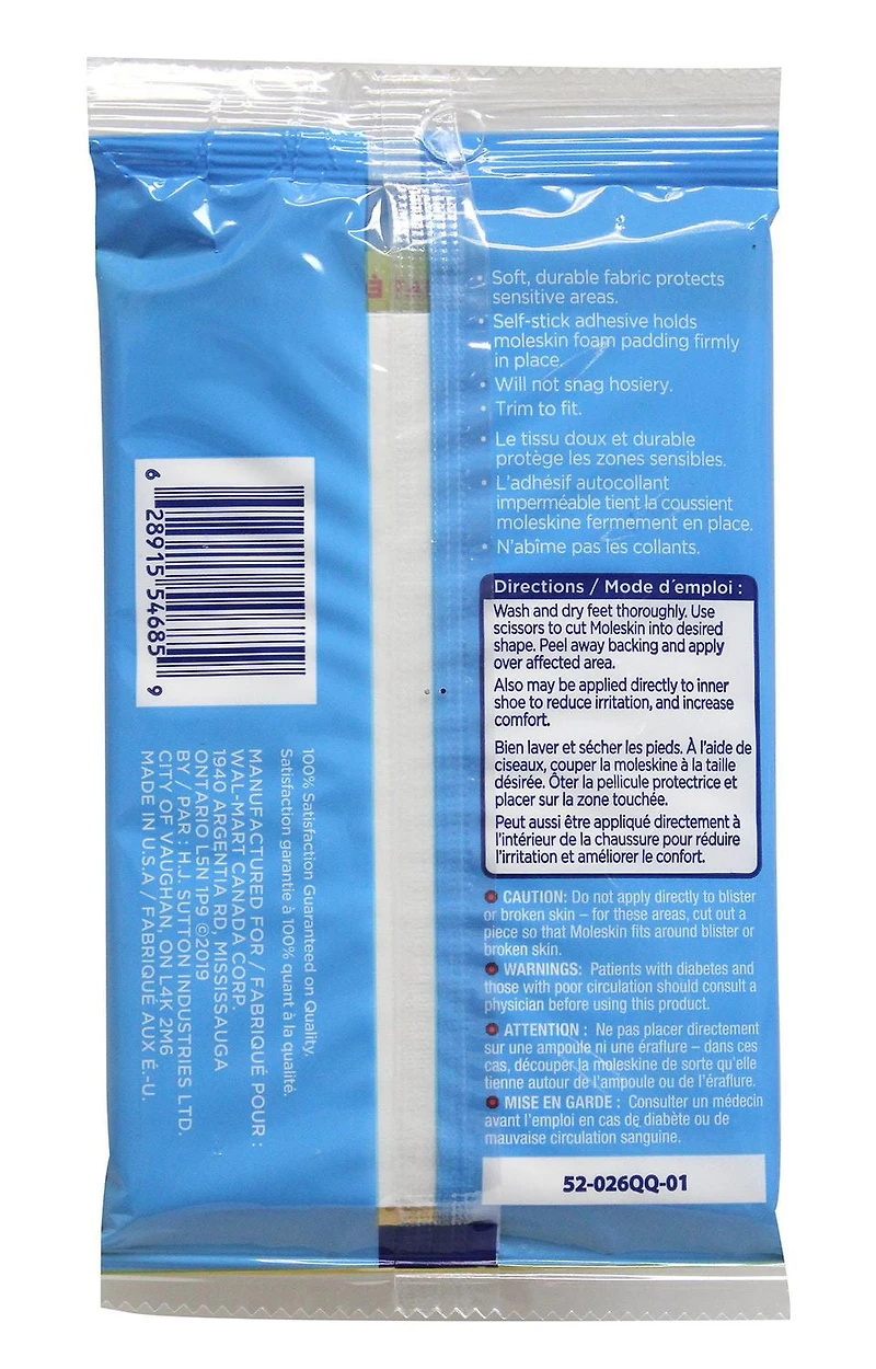 Equate Moleskin Foam Padding