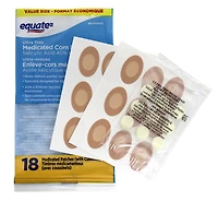 Equate Coussinet médicamenteux ultra-fin pour l'élimination des cors, Taille unique