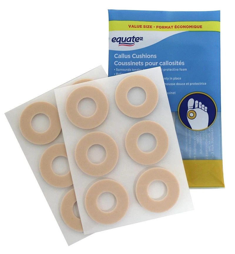Equate Coussinets pour callosités - Format Economique 12 Coussinets
