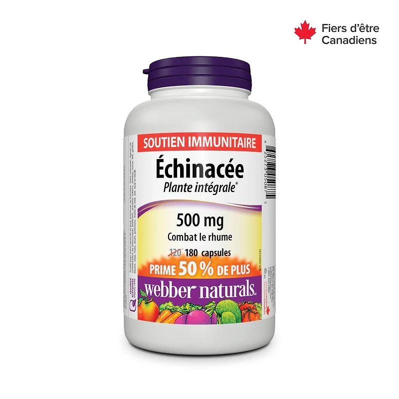 Webber Naturals® Echinacea, Full Spectrum Herb, 500 mg