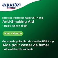 Equate Nicotine Gum, Mint, 4mg
