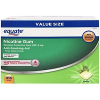 Gomme à la nicotine, Menthe, 4mg Equate