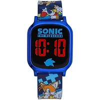 Sonic the Hedgehog Kids’ Digital LED Watch – Blue Strap with Sonic & Tails Design