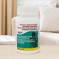 Soulagement extra fort des douleurs musculaires et dorsales Equate 80 caplets