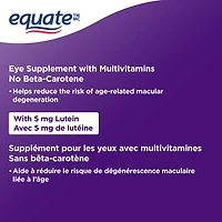 Formule avancée pour les yeux AREDS2 Equate 180 caplets