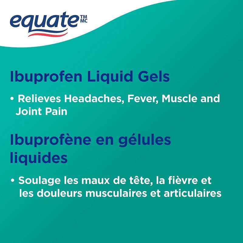 Ibuprofène gélule, 200mg Equate