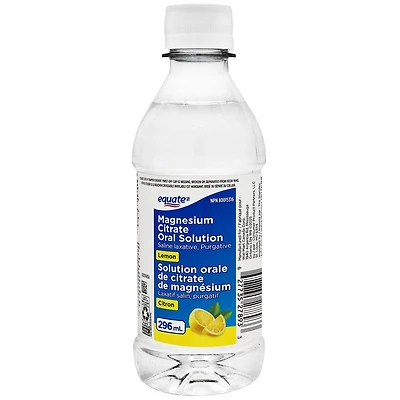 Solution orale de citrate de magnésium, citron Equate