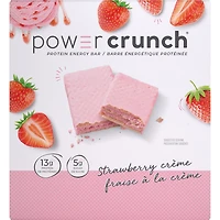 POWER CRUNCH BARRE PROTÉINÉE CRÈME FRAISE 40G BARREÉNERGÉTIQUE PROTÉINÉE
