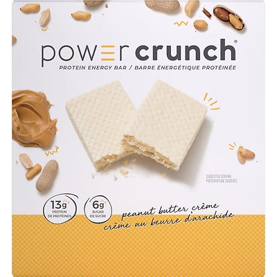 POWER CRUNCH BARRE PROTÉINÉE CRÈME AU BEURRE DE CACAHUÈTE 40G BARREÉNERGÉTIQUE PROTÉINÉE