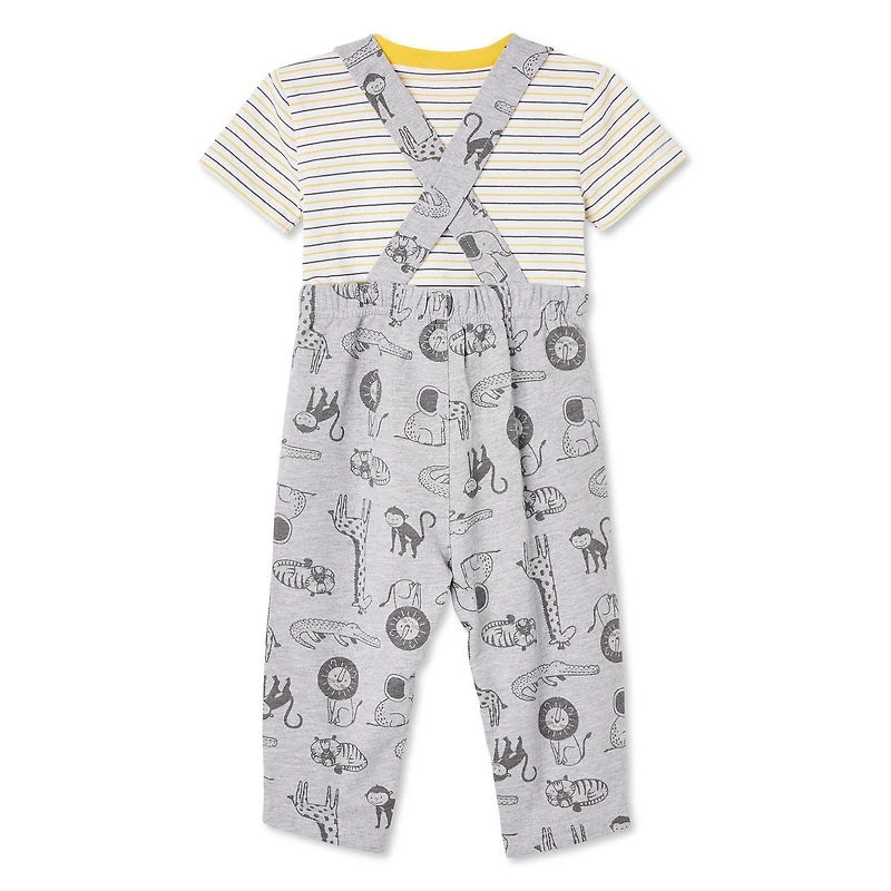 Ensemble 2 pièces avec t-shirt et salopette George pour bébés garçons