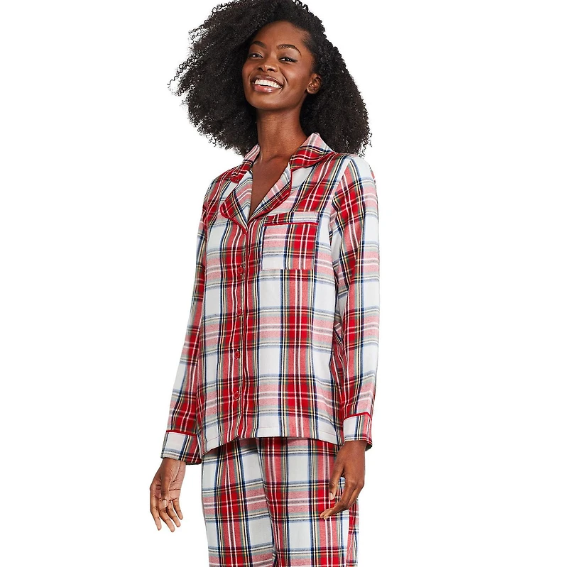 Pyjama à carreaux avec haut à col cranté George pour la famille