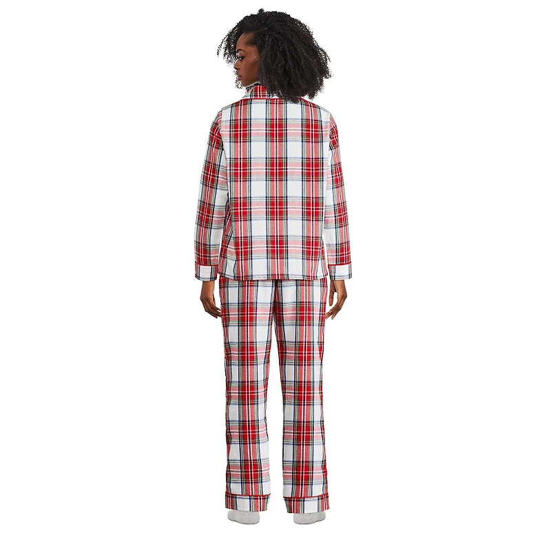 Pyjama à carreaux avec haut à col cranté George pour la famille